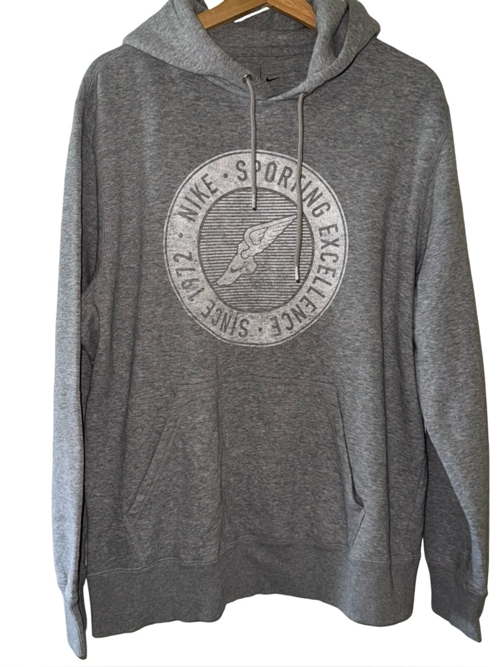 Nike Sporting Excellence Graphic Pullover Hoodie Grey SZ XL